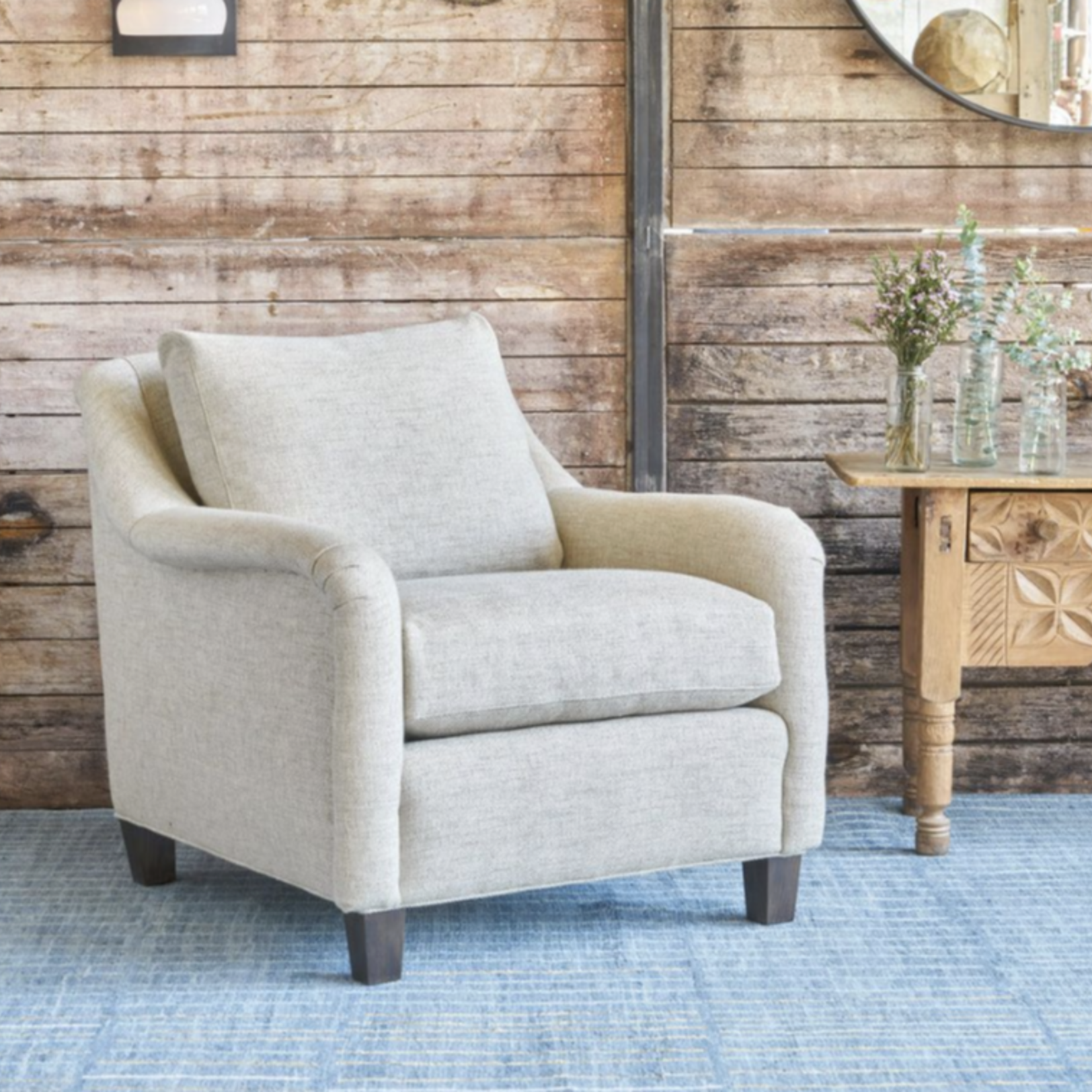 Cisco Willard Chair, Upholstered, Bellamy Oatmeal