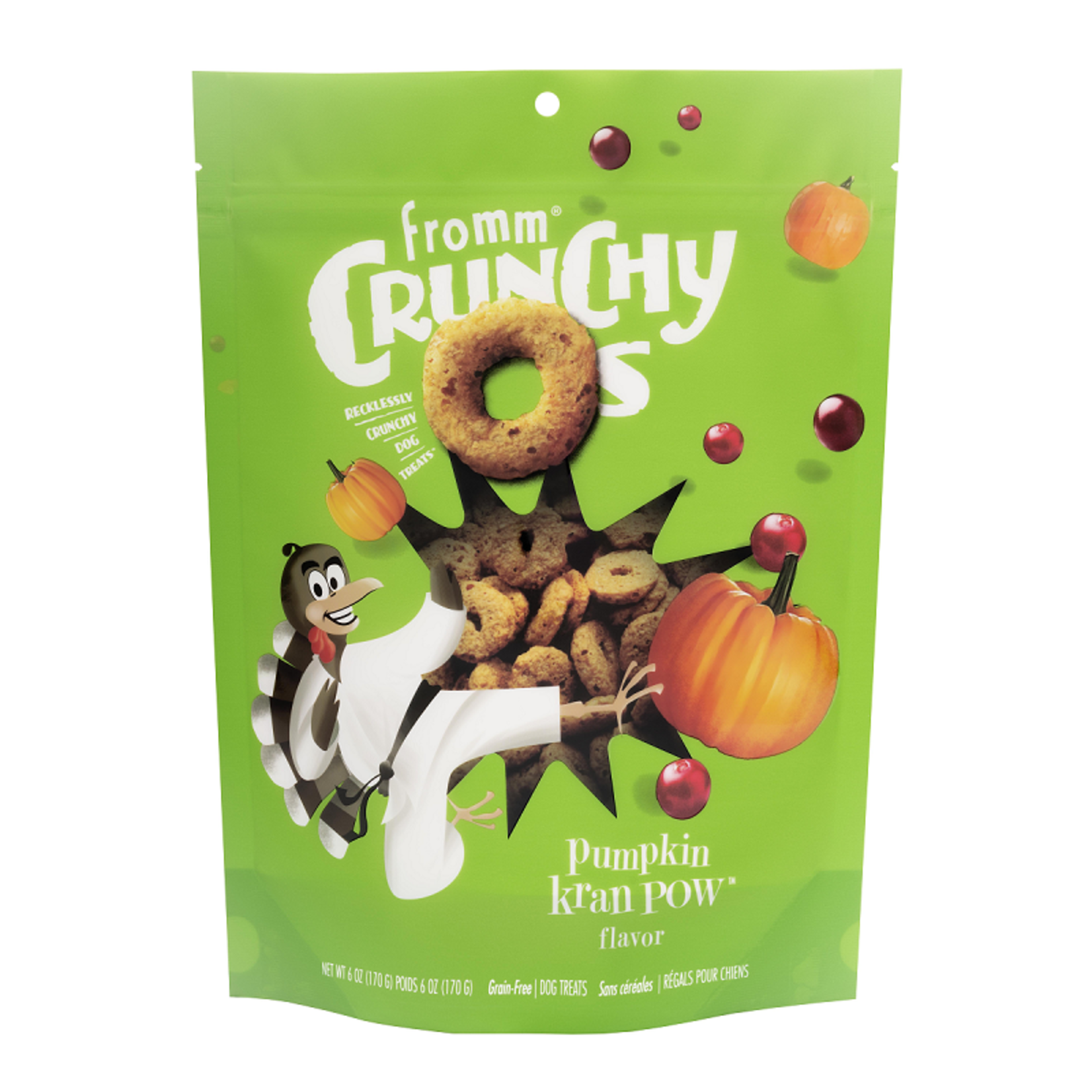 Fromm Four Star Pumpkin Kran Pow (Turkey & Cranberry) - Crunchy O’s Grain Free Treats - Fromm Four-Star - dog