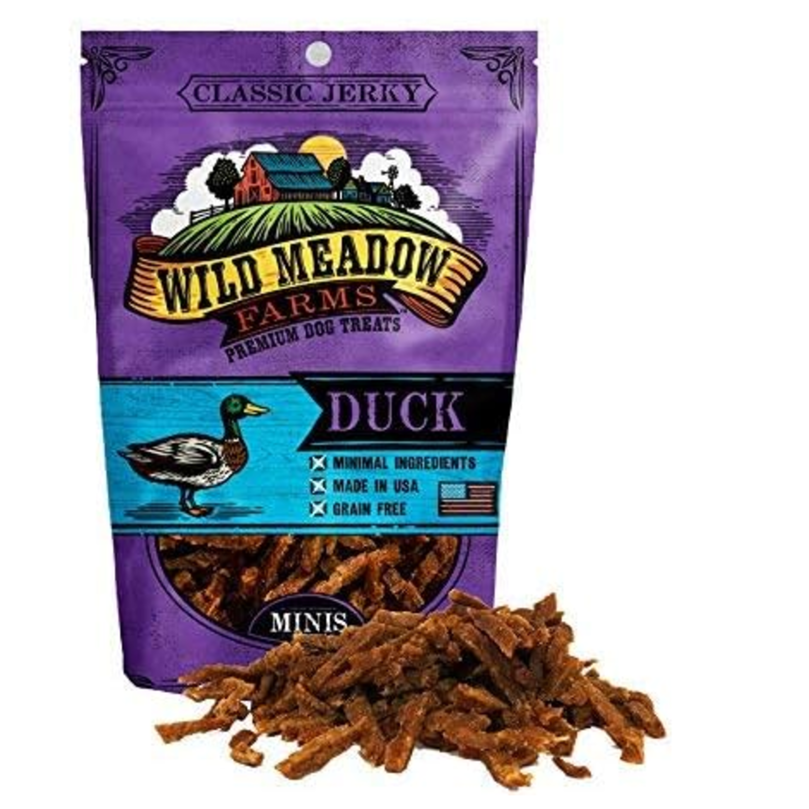 Wild Meadow Farms 3.5 oz. - Duck - Classic Minis - Semi-Soft Dog Treat - Wild Meadow Farms