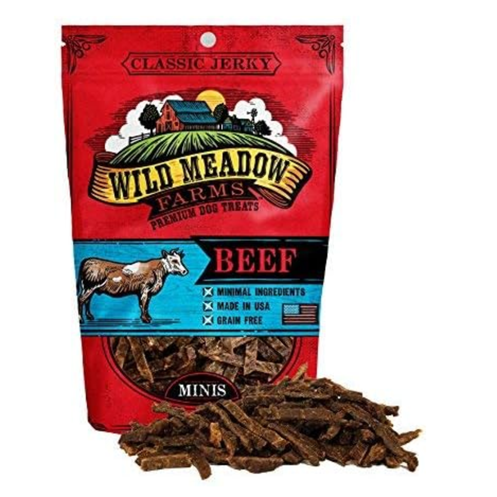 Wild Meadow Farms 3.5 oz. - Beef - Classic Minis - Semi-Soft Dog Treat - Wild Meadow Farms