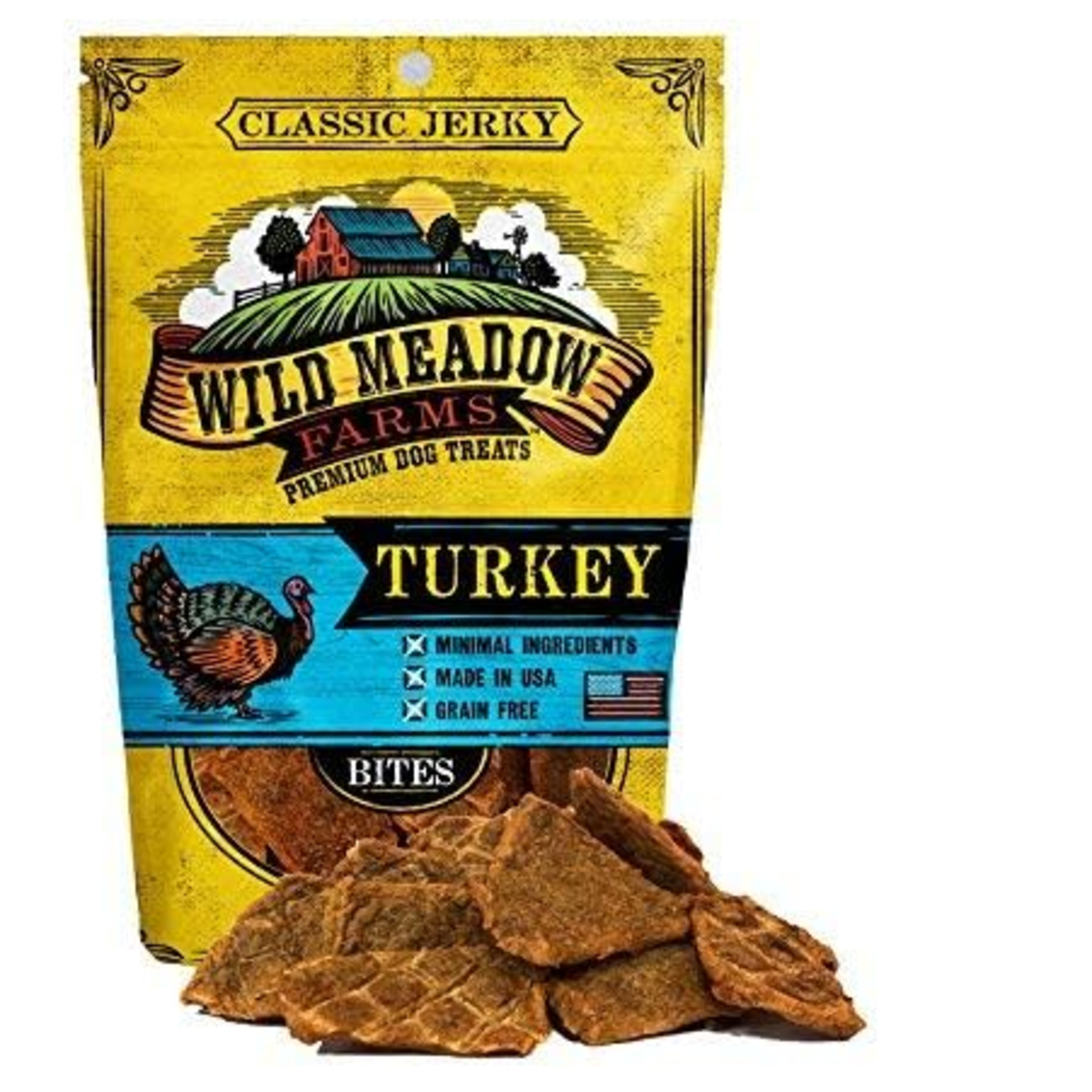 Wild Meadow Farms 4 oz. - Turkey Bites - Semi-Soft Dog Treat - Wild Meadow Farms