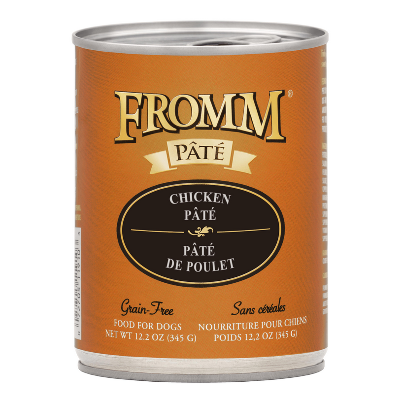 12 oz. Chicken Pate Fromm Gold dog Katzenbarkers Natural Pet