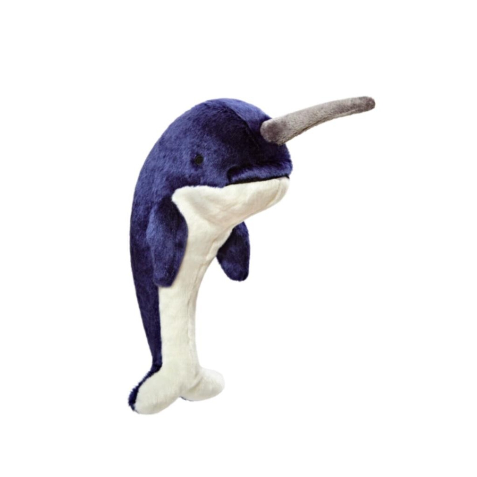 Fluff & Tuff 11" Medium - Bleu Narwhal - Plush Dog Toy - Fluff & Tuff