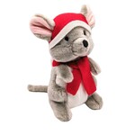 Fluff & Tuff Medium - Holiday - Clement Mouse - Plush Dog Toy - Fluff & Tuff