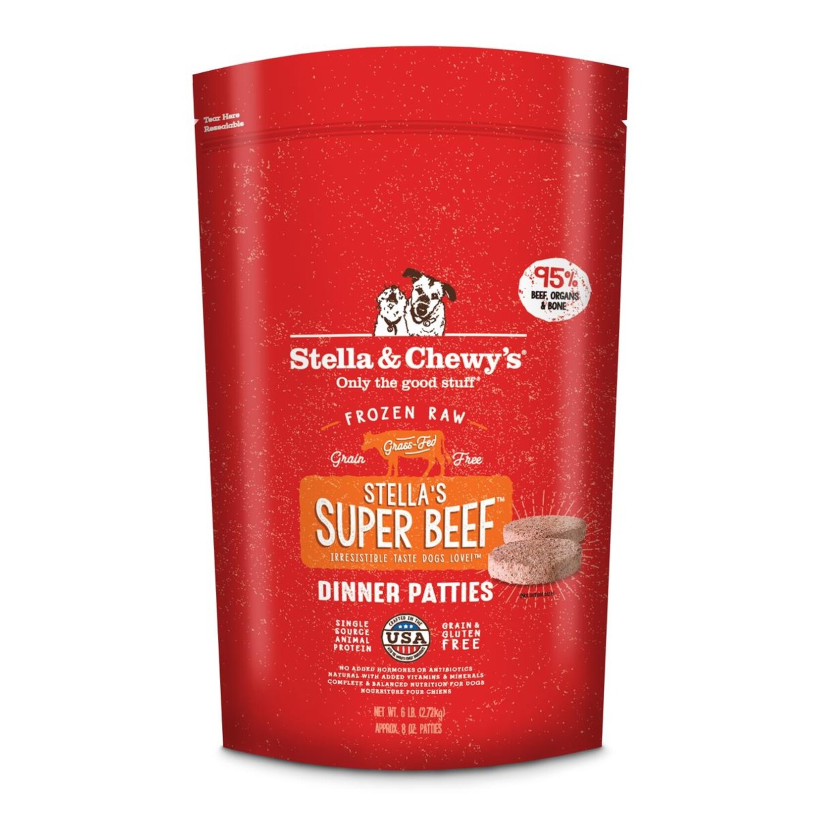 Stella & Chewy's Super Beef - Raw Frozen - Patties or Morsels - Stella & Chewy's