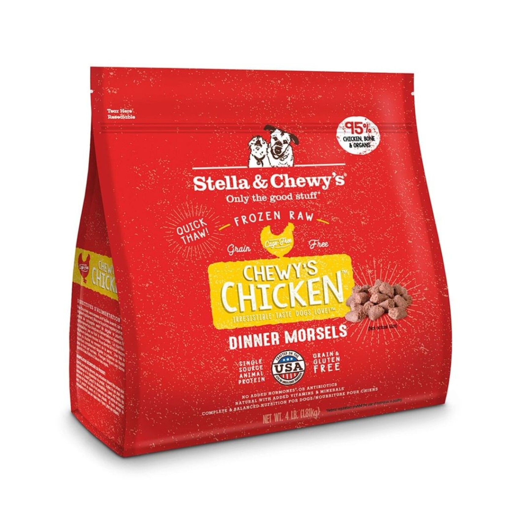 Stella & Chewy's Chewy's Chicken - Raw Frozen - Patties or Morsels - Stella & Chewy's