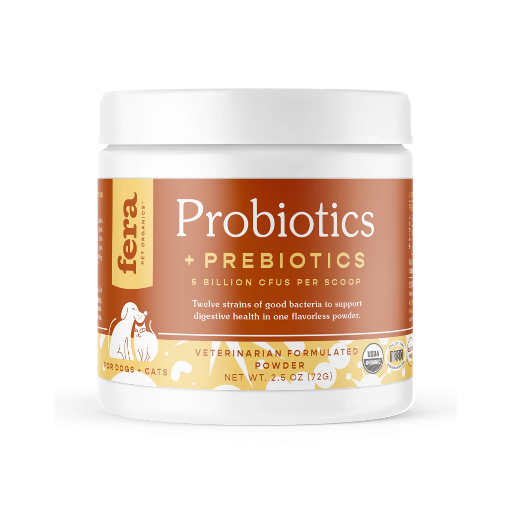 Fera Pets 2.5 oz. - Probiotics Supplement for Dogs & Cats - Fera Pet Organics
