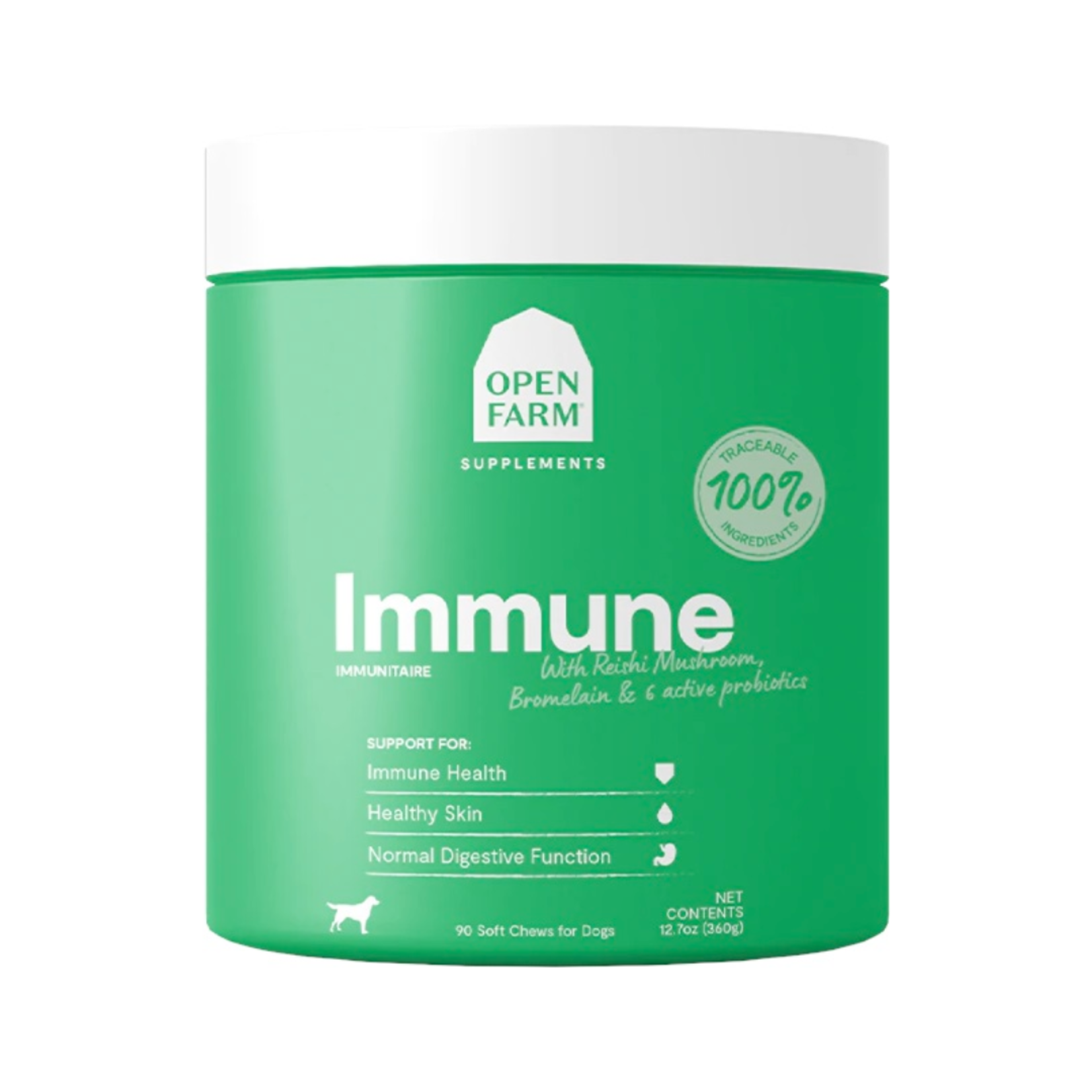 Open Farm 90 Soft Chews (Jar) - Immune Supplement - Open Farm