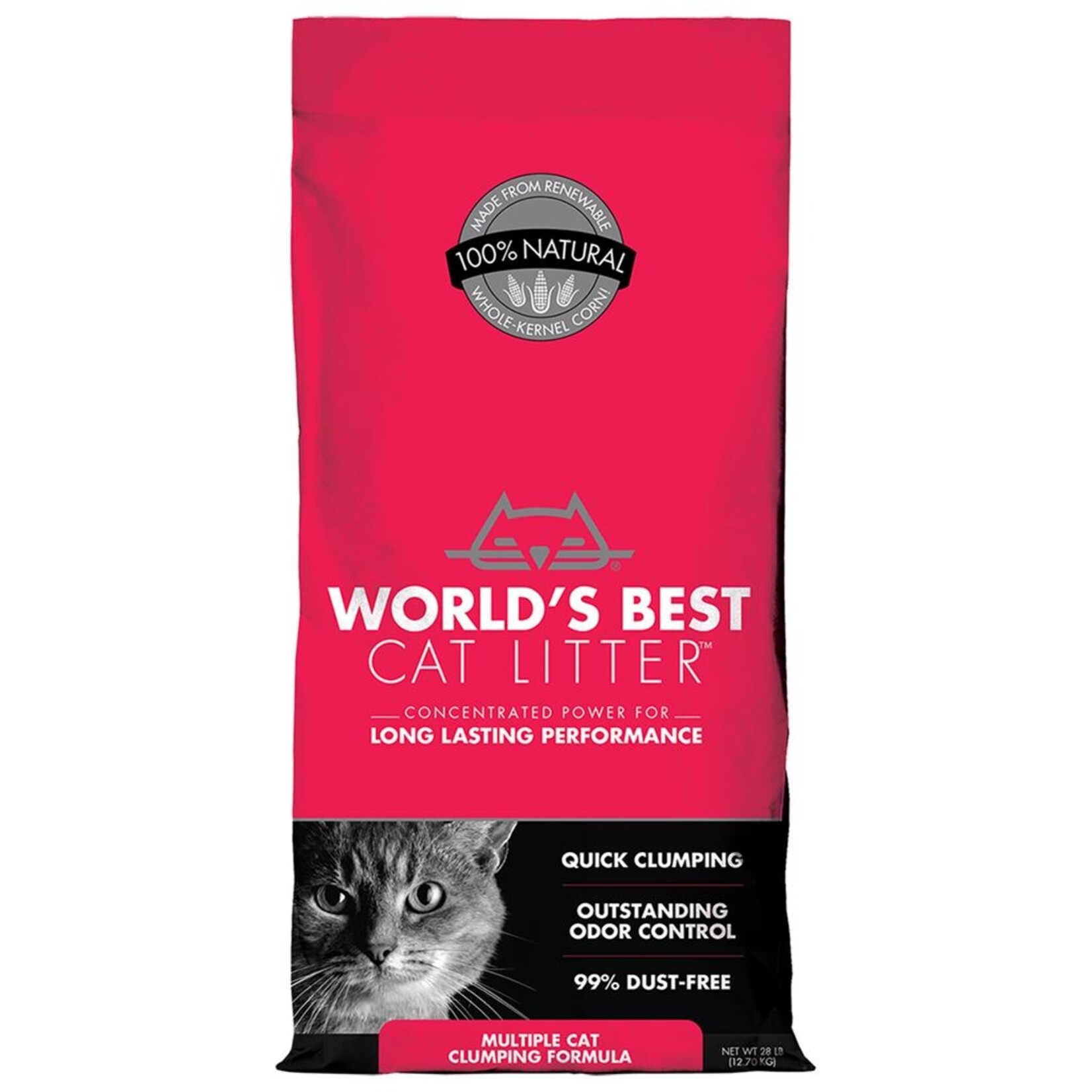 28# - Multiple Cat - Natural Corn Clumping Litter - World's Best