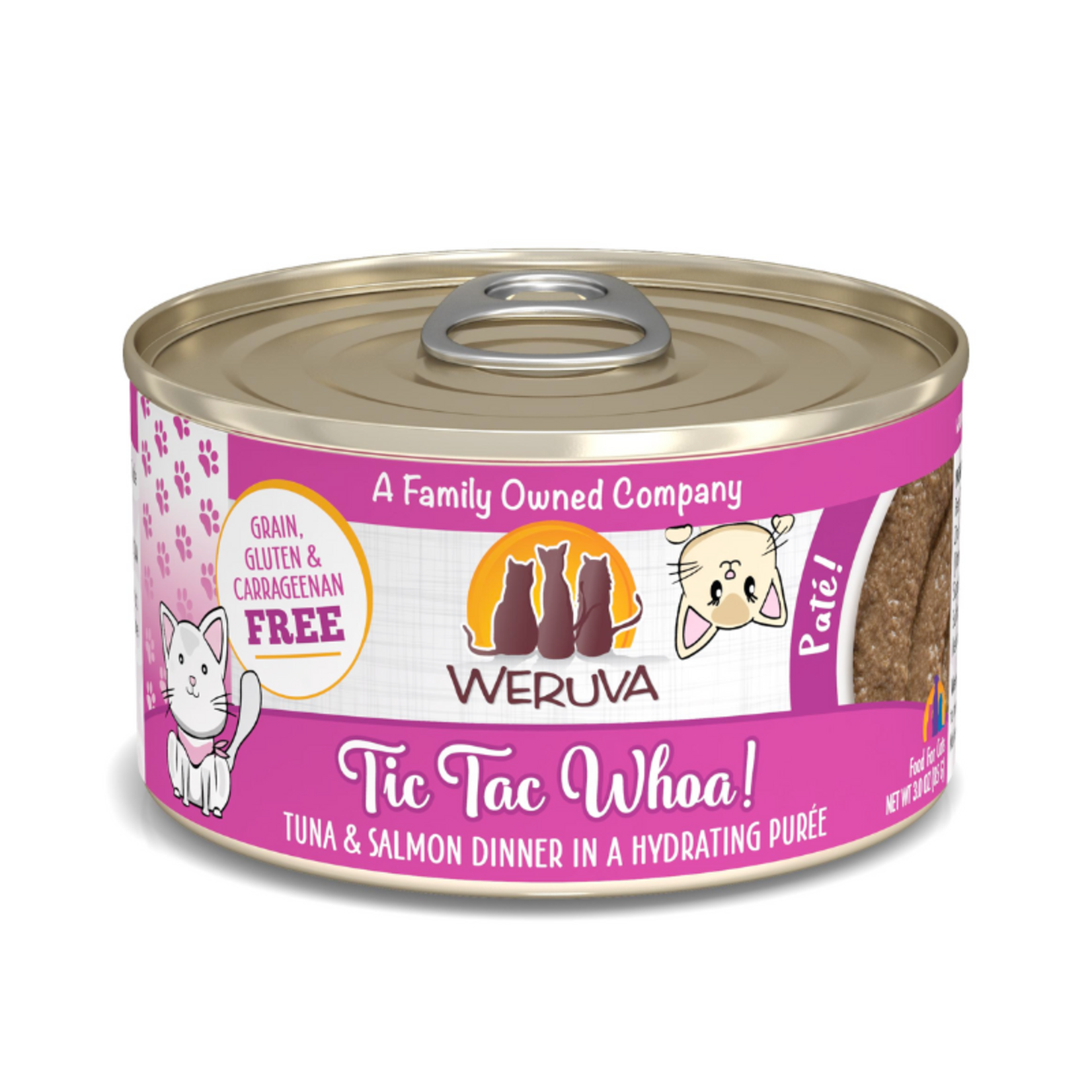 Weruva Tuna & Salmon in Hydrating Puree - Tic Tac Whoa Pate - Weruva