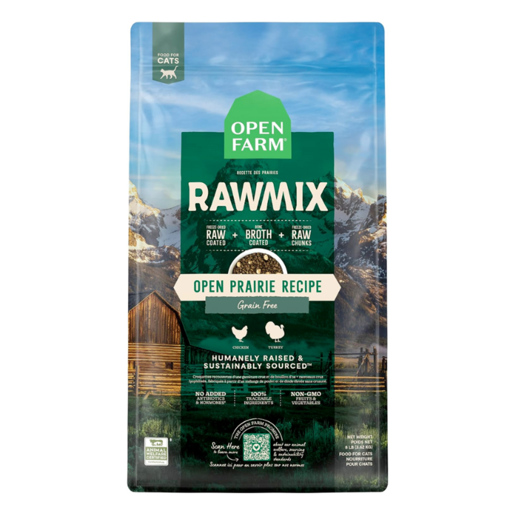 Open Farm Open Prairie (Chicken & Turkey) - Grain Free - RawMix for Cats - Open Farm