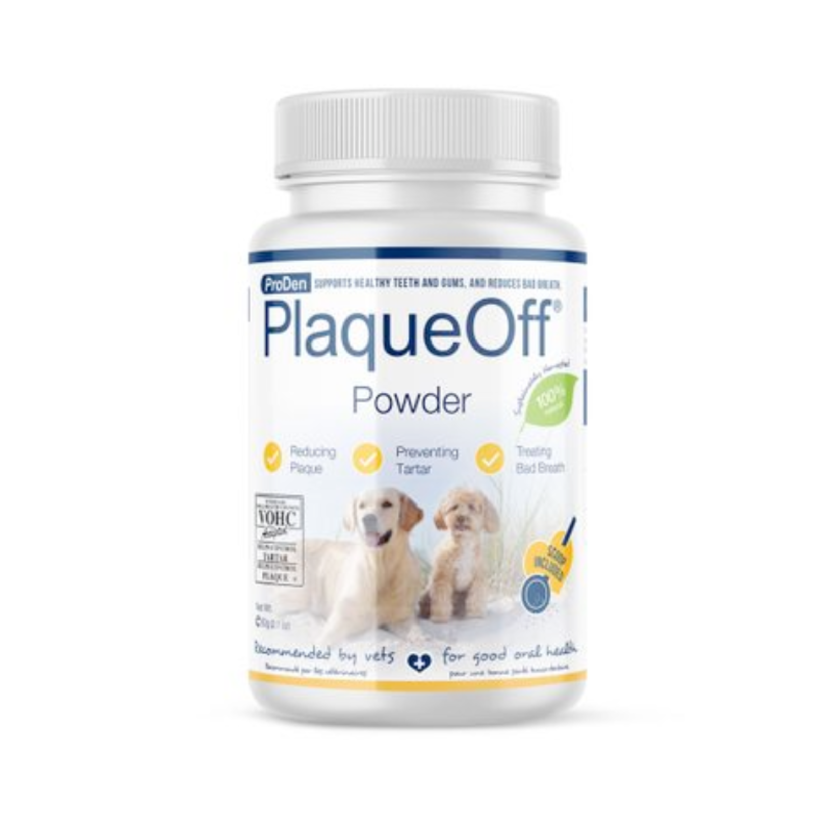 Proden PlaqueOff 60 g - PlaqueOff Powder for Dogs & Cats - Dental Health - ProDen