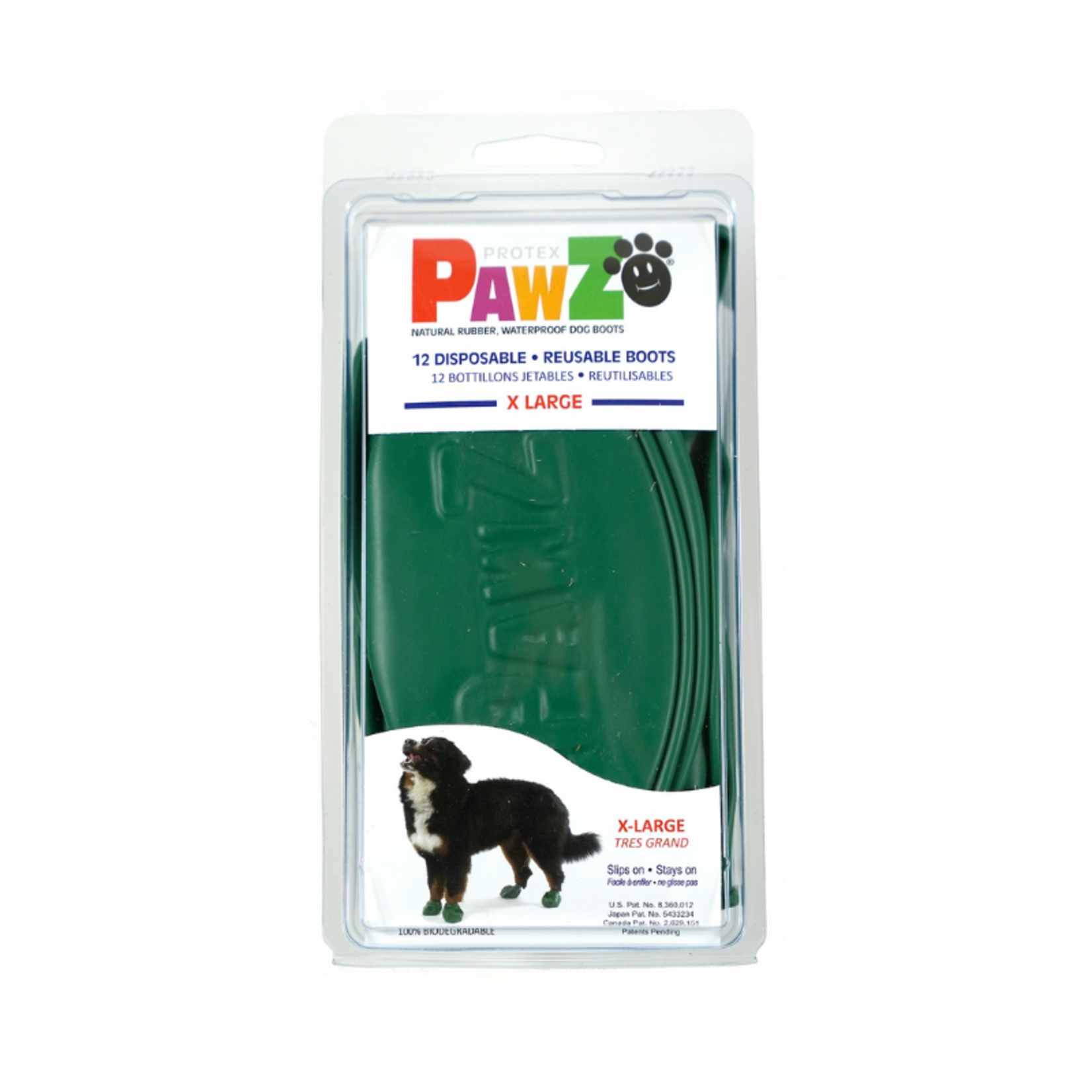 Pawz 12 ct. - Disposable & Reusable Waterproof Dog Boots - PawZ