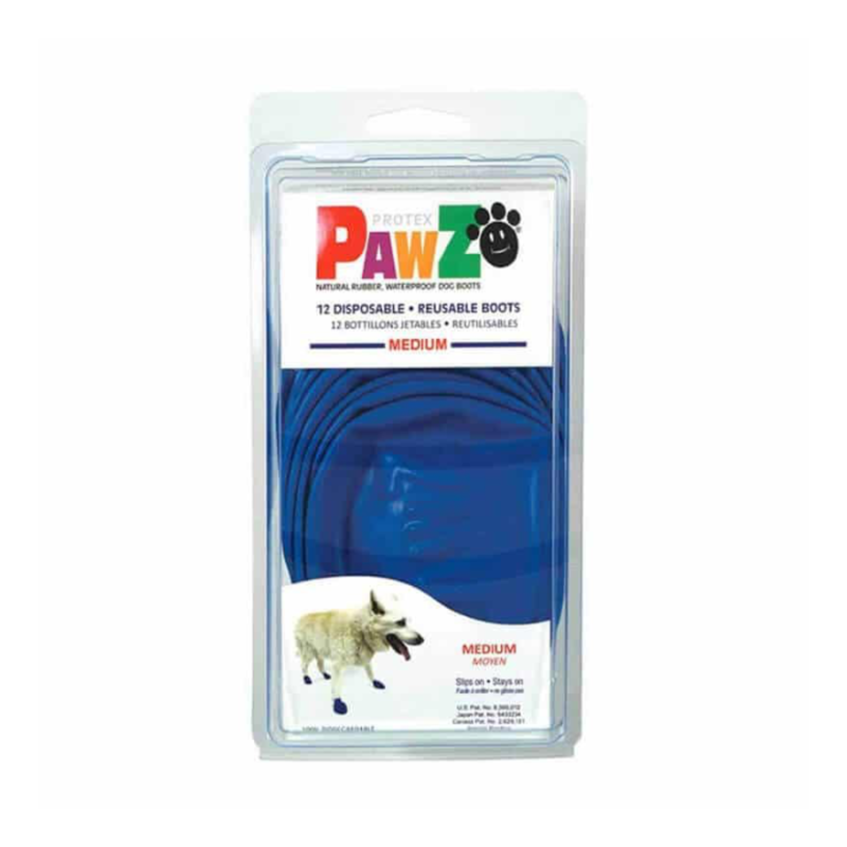 Pawz 12 ct. - Disposable & Reusable Waterproof Dog Boots - PawZ