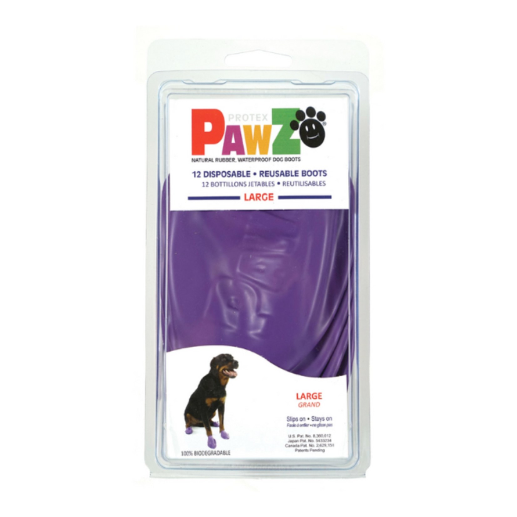 Pawz 12 ct. - Disposable & Reusable Waterproof Dog Boots - PawZ