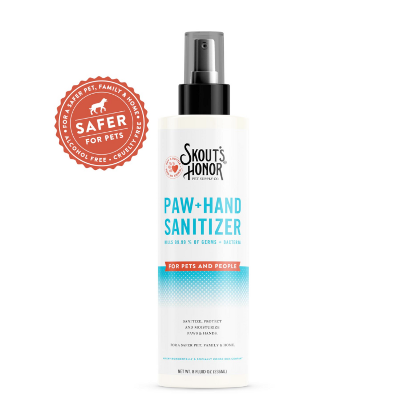 Skout's Honor 8 oz. - Paw & Hand Sanitizer Spray - Skout’s Honor