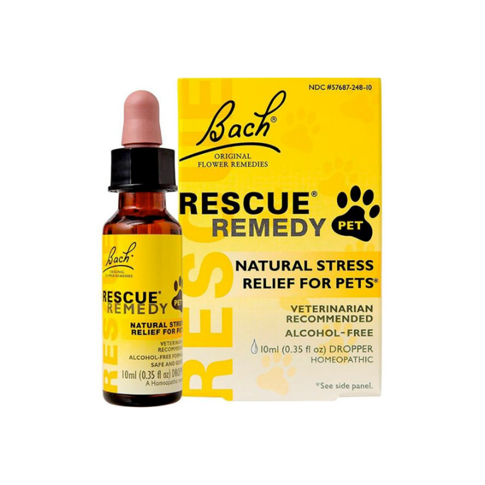 10 ml (.35 oz) - Rescue Remedy - Natural Stress Relief for Pets - Bach Original Flower Remedies