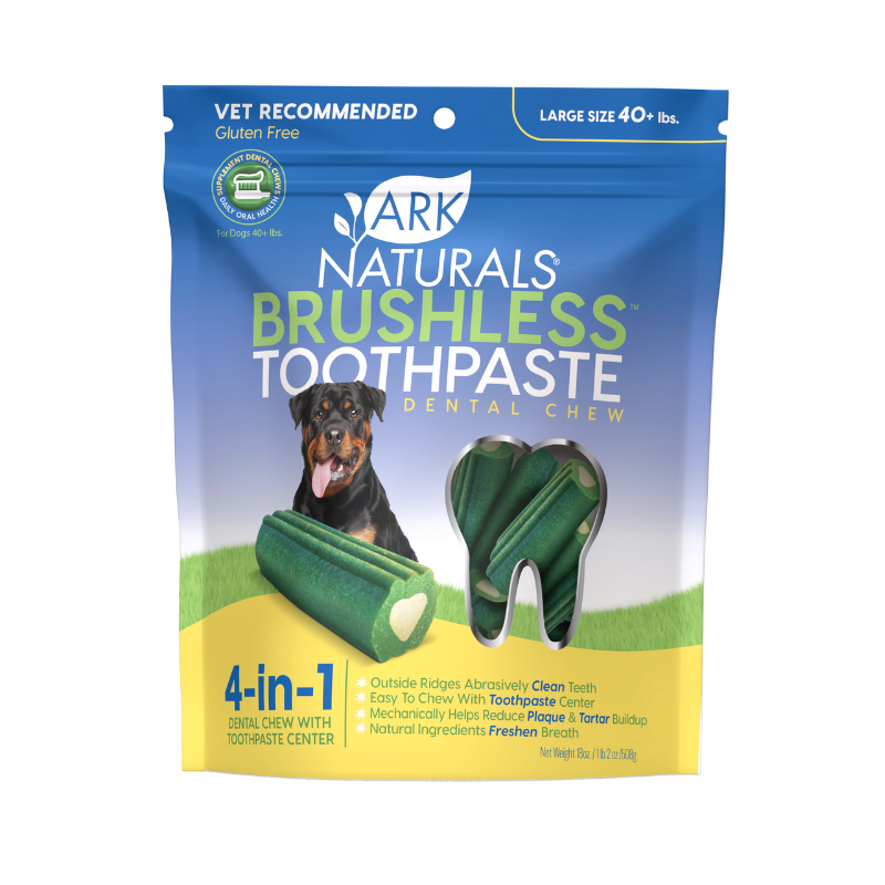 18 oz. Lg. Dogs BreathLess Chewable BrushlessToothpaste Ark
