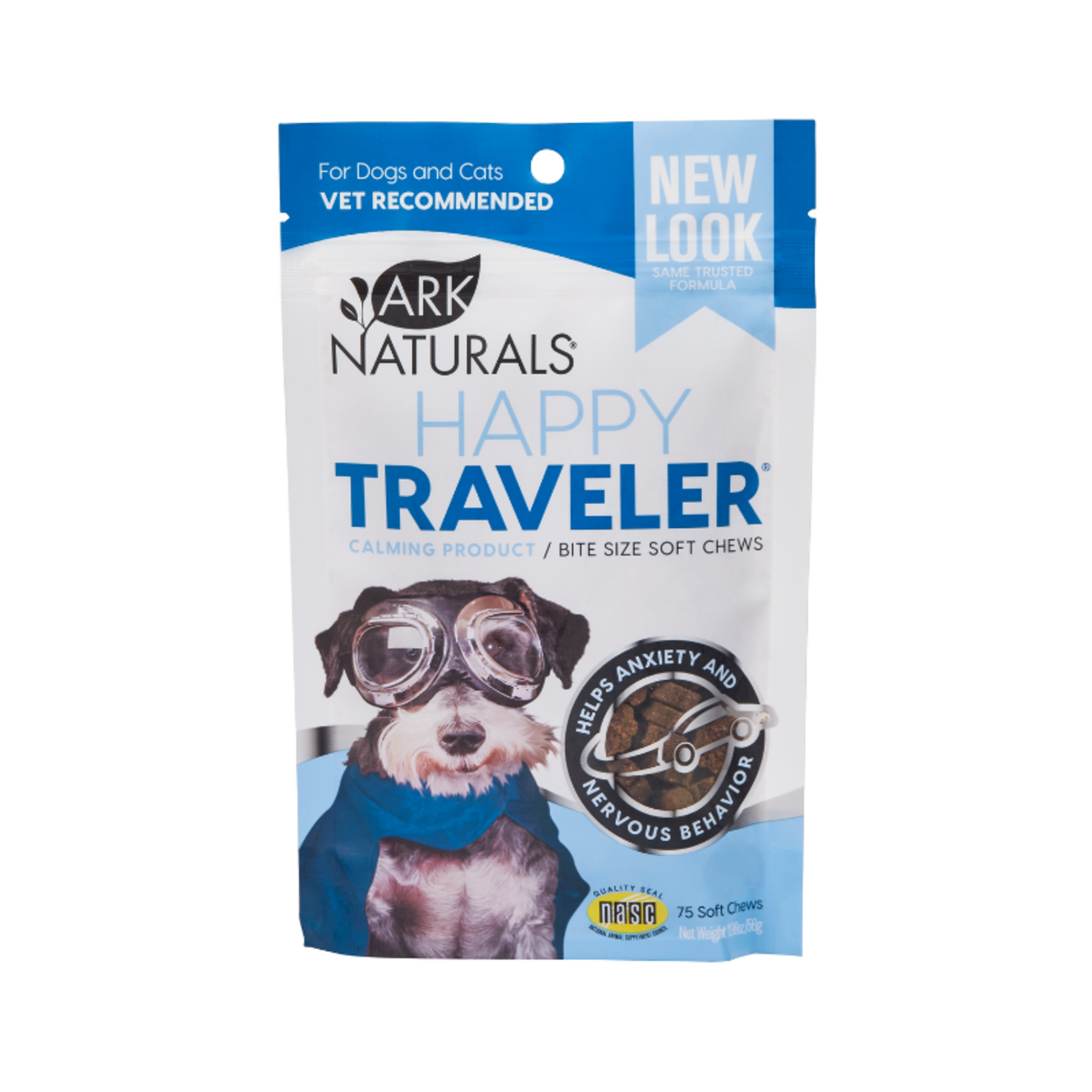 Ark Naturals 75 Soft Chews - Happy Traveler - Ark Naturals - Calming Treats for dogs & cats