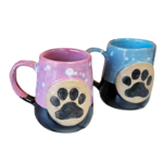 Agra Pottery Handmade Mug - Paw Print Medallion - Agra Pottery - Made in Wausau, WI