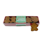 Bubba Rose Biscuit Co. Happy Holidays Box - 20 Gingerbread Cookies for Dogs - Bubba Rose Biscuit Company