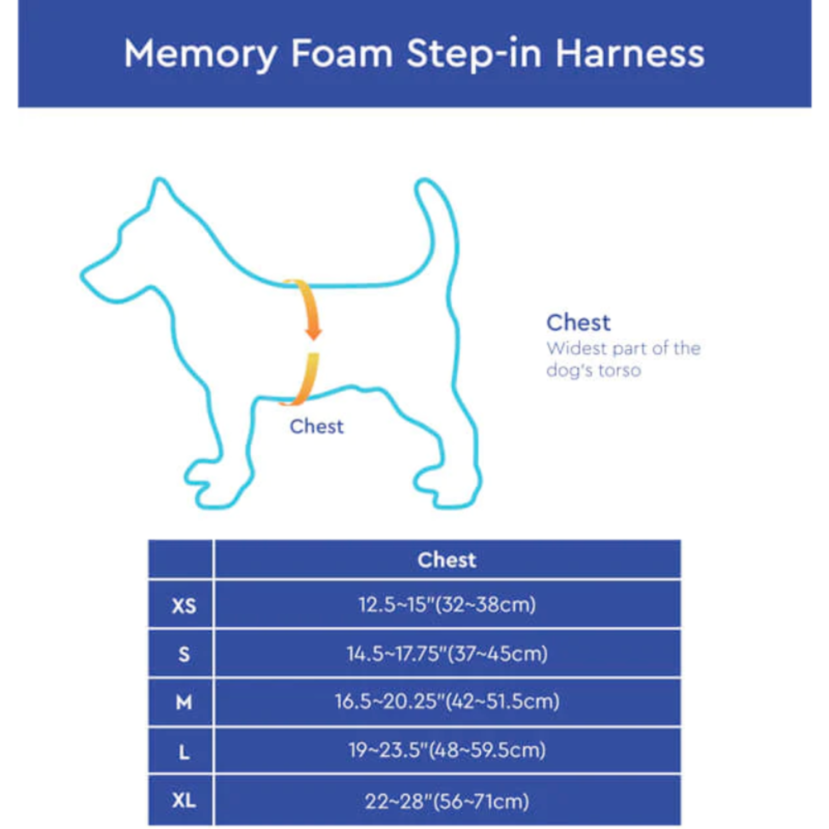 Gooby Memory Foam Step-In Harness - GOOBY