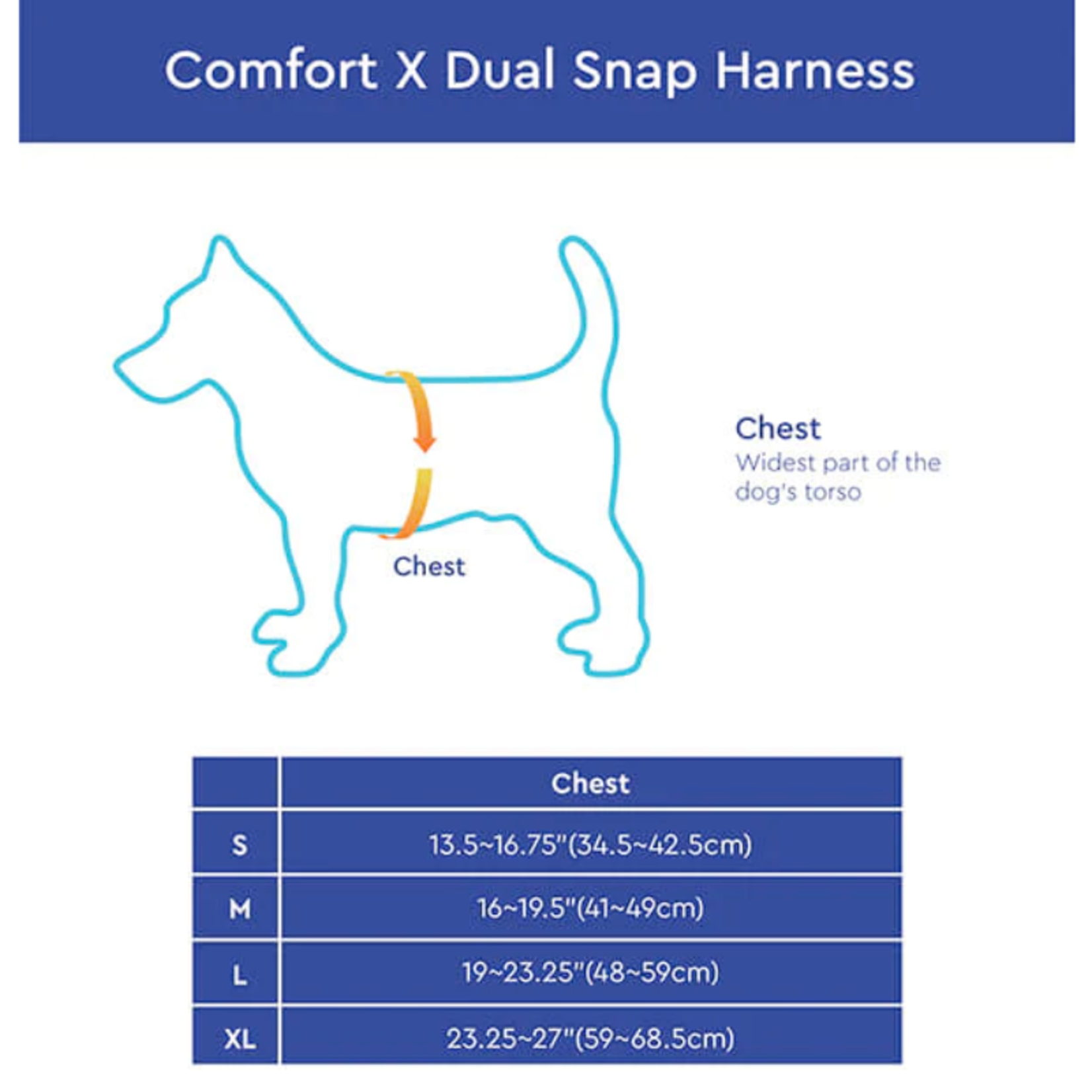 Gooby Comfort X Dual Snap Harness - GOOBY