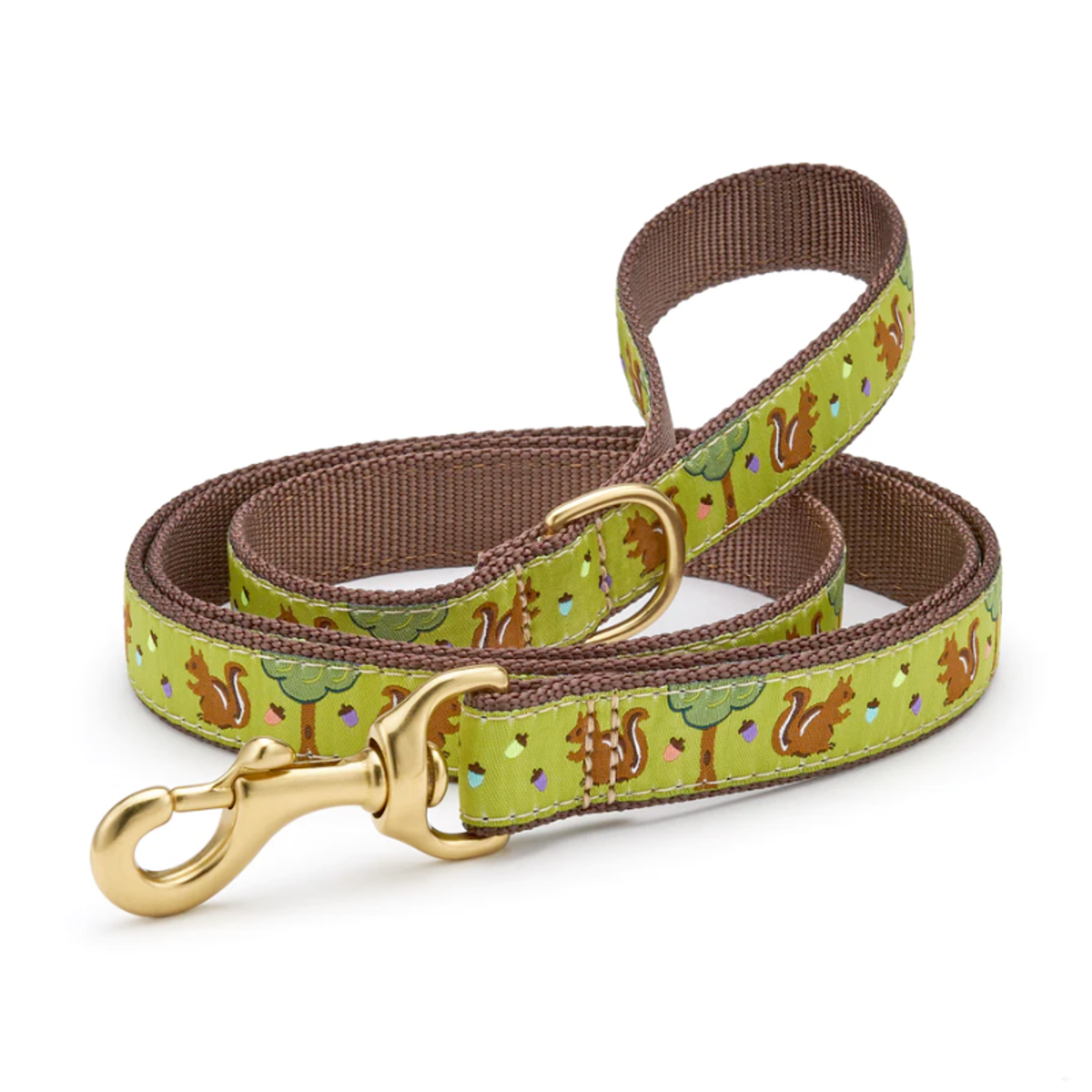 Up Country Nuts (Squirrel / Acorn / Trees) - 5ft - Wide - Leash - Up Country