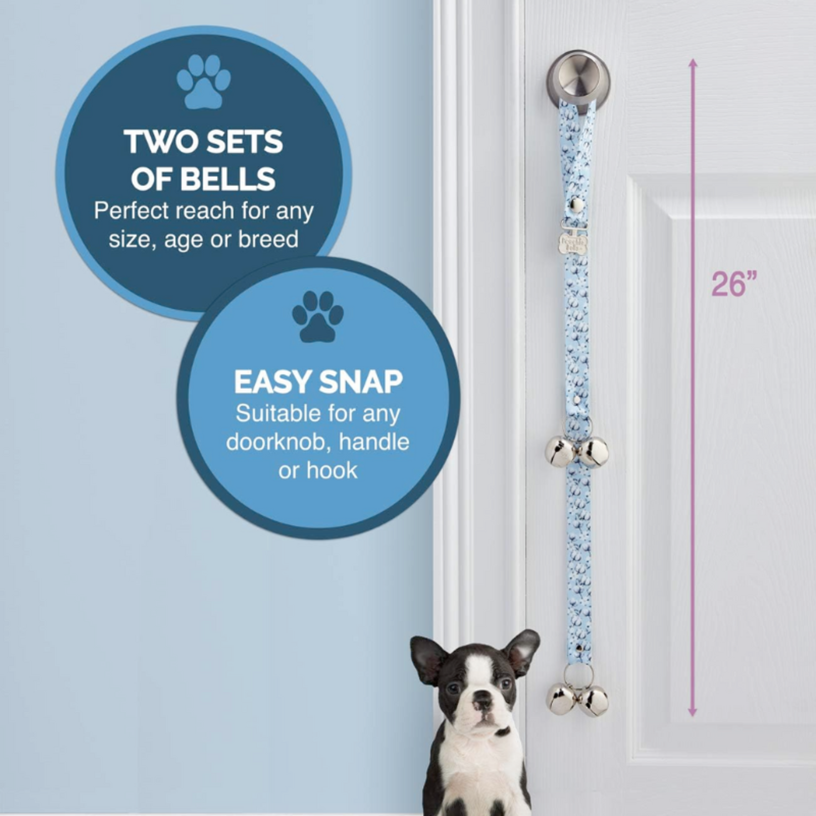 Poochie-Pets Assorted Patterns - PoochieBells - Potty Training Doorbell - Poochie-Pets