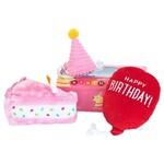 ZippyPaws 3-Piece / Pink - Birthday Box Set - Dog Toy Gift - Zippy Paws