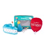 ZippyPaws 3-Piece / Blue - Birthday Box Set - Dog Toy Gift - Zippy Paws