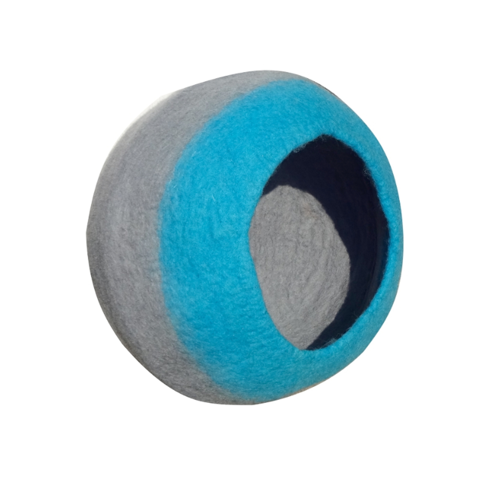 Lollycadoodle Blue - Cat Cave - 100% Wool Bed - Lollycadoodle