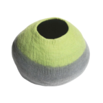 Lollycadoodle Green - Cat Cave - 100% Wool Bed - Lollycadoodle
