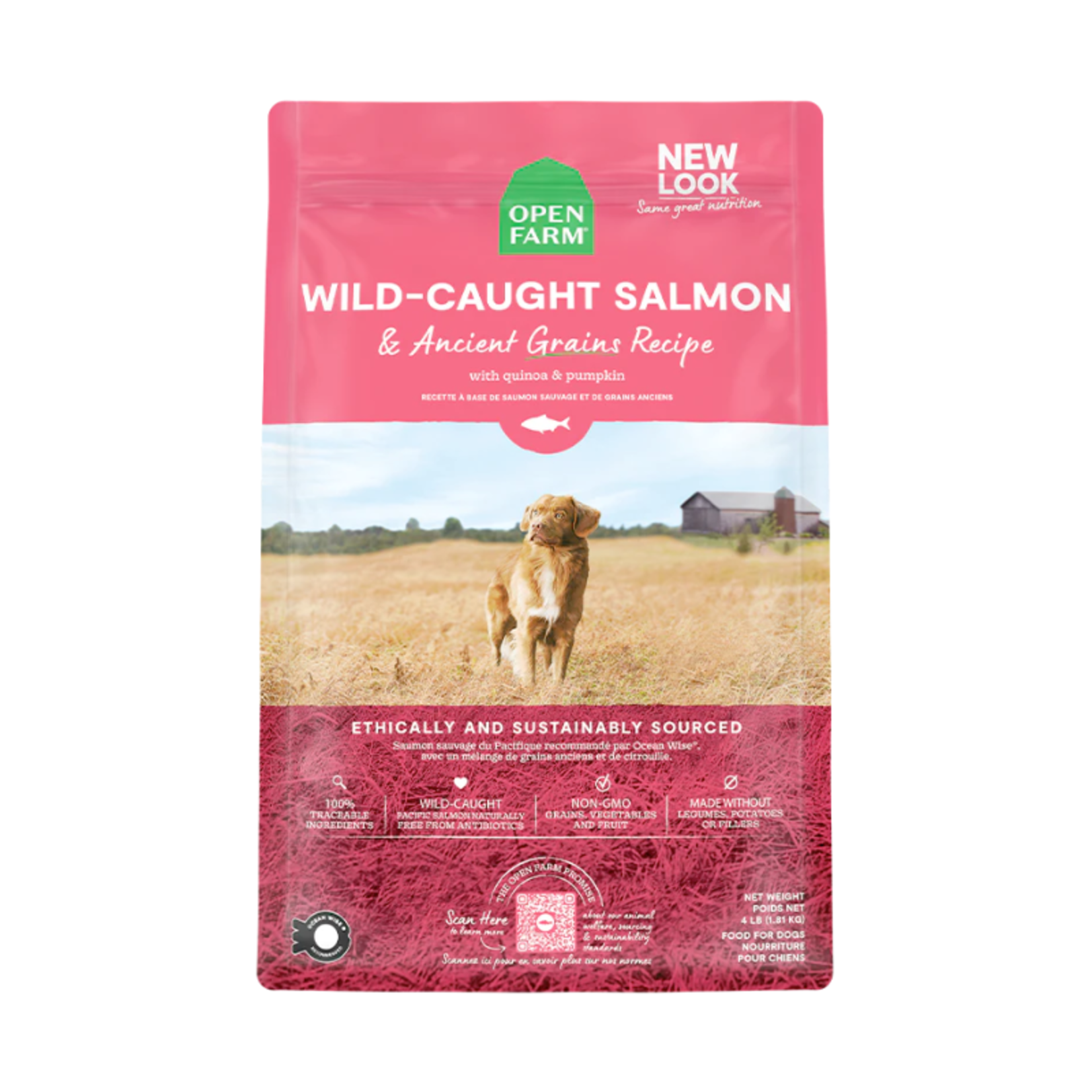 Open Farm Wild Caught Salmon - Ancient Grains Dog Food - Open Farm