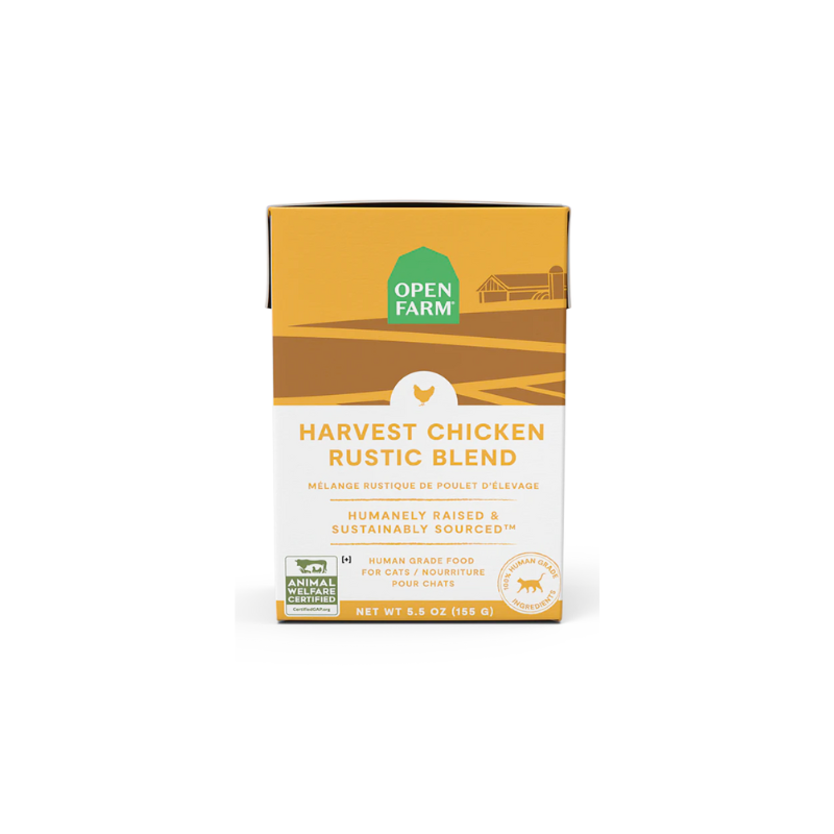 Open Farm 5.5 oz. - Harvest Chicken - Rustic Blend - Open Farm - cat