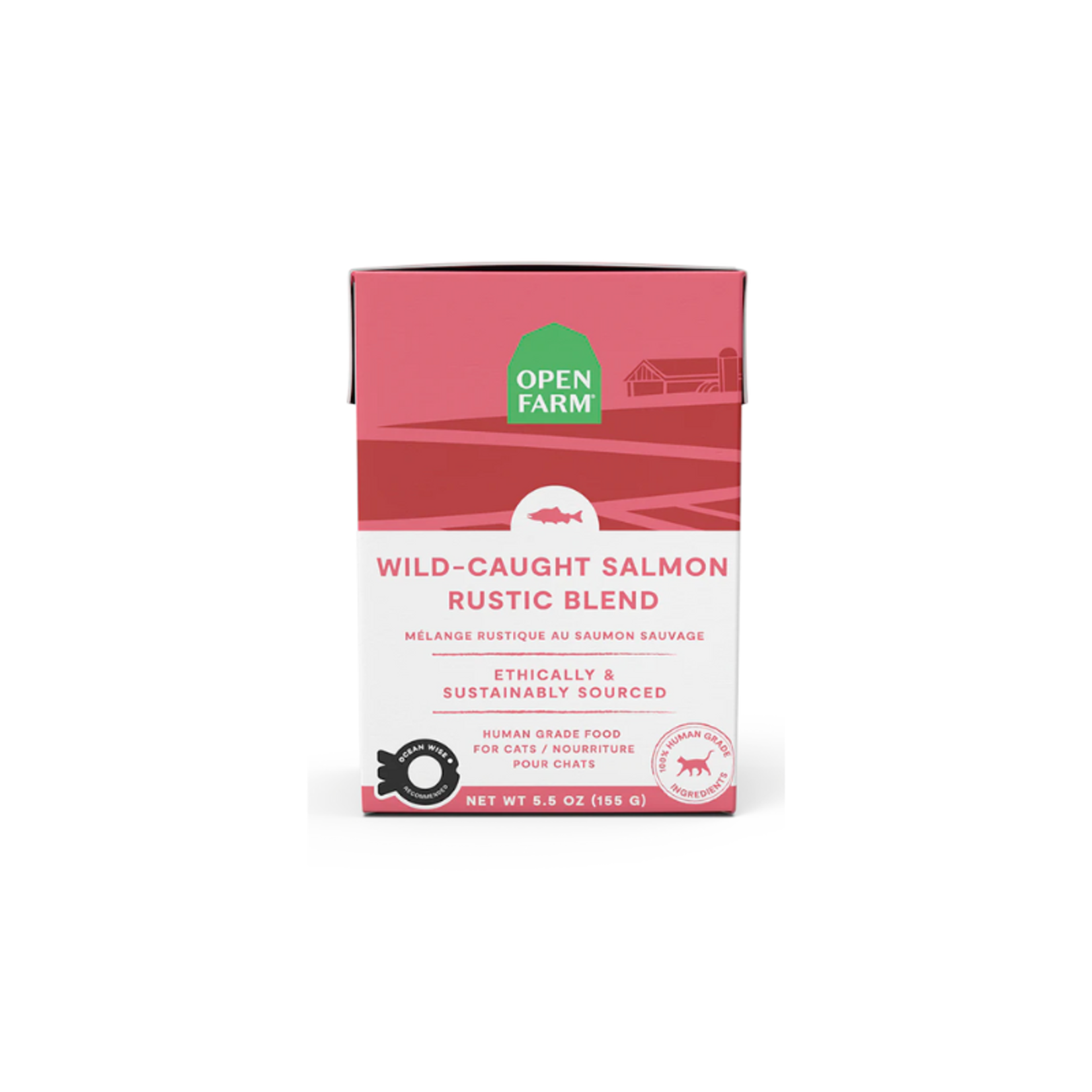 Open Farm 5.5 oz. - Wild Caught Salmon - Rustic Blend - Open Farm - cat