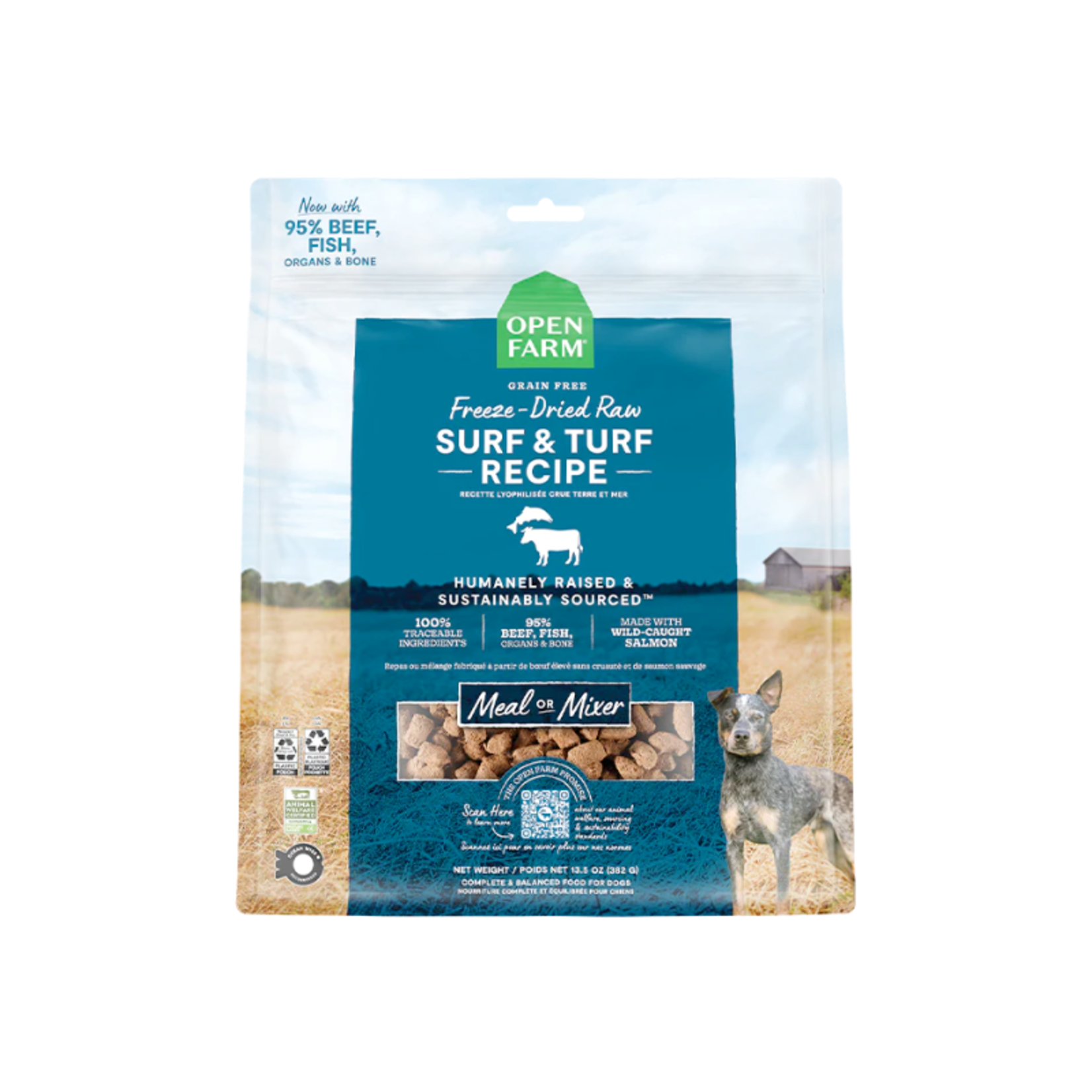 Open Farm Surf & Turf (Beef & Salmon) - Freeze Dried Raw Dog Food - Open Farm