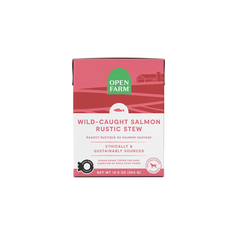 Wild Caught Salmon Rustic Stew Open Farm dog