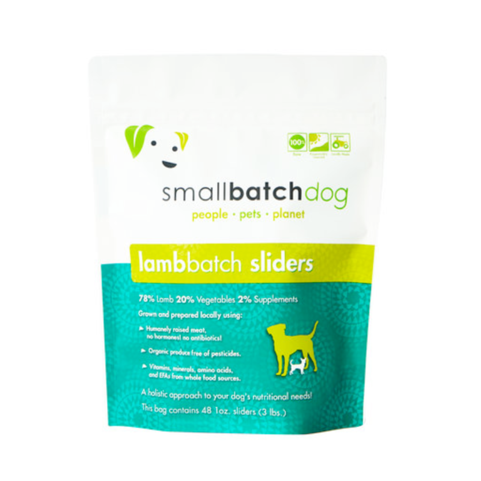 Small Batch Lamb - Raw Frozen Sliders / Patties - Small Batch - Dog