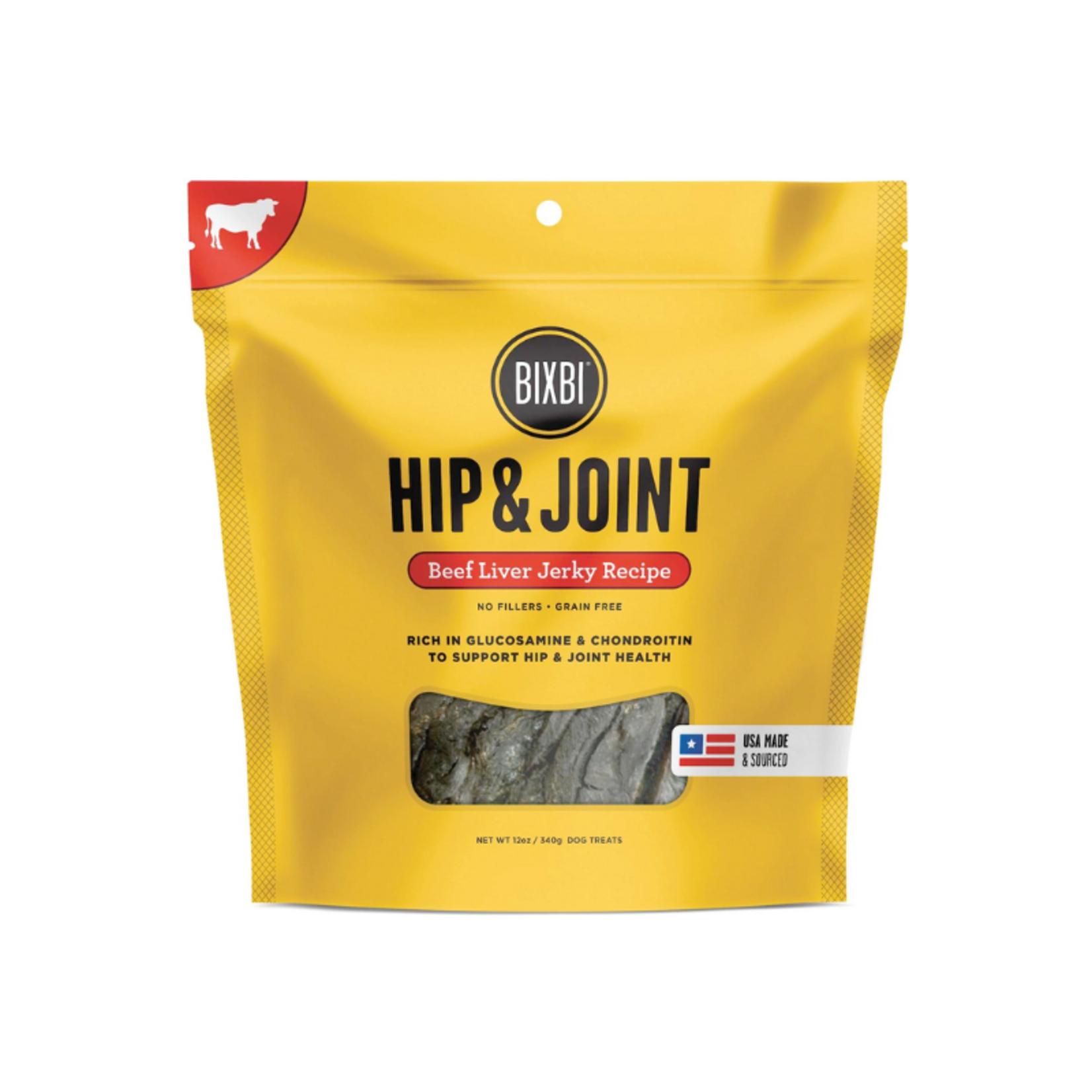 Bixbi 12 oz. - Beef Liver Jerky - Hip and Joint - Bixbi