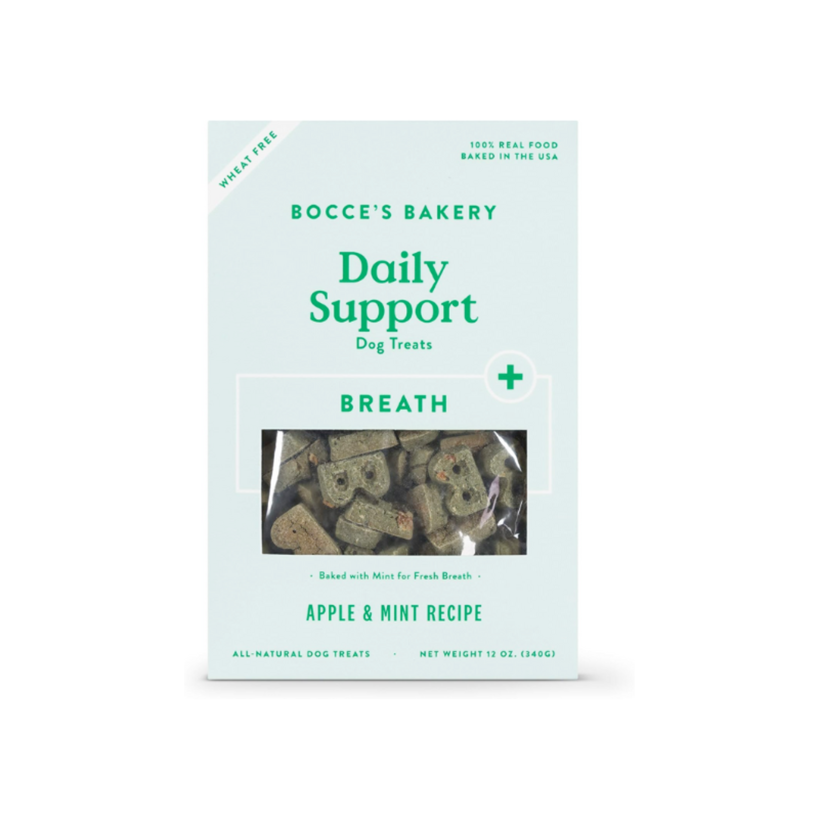 Bocce's Bakery 12 oz. - Apple & Mint - Breath Daily Support Biscuit - Bocce's Bakery