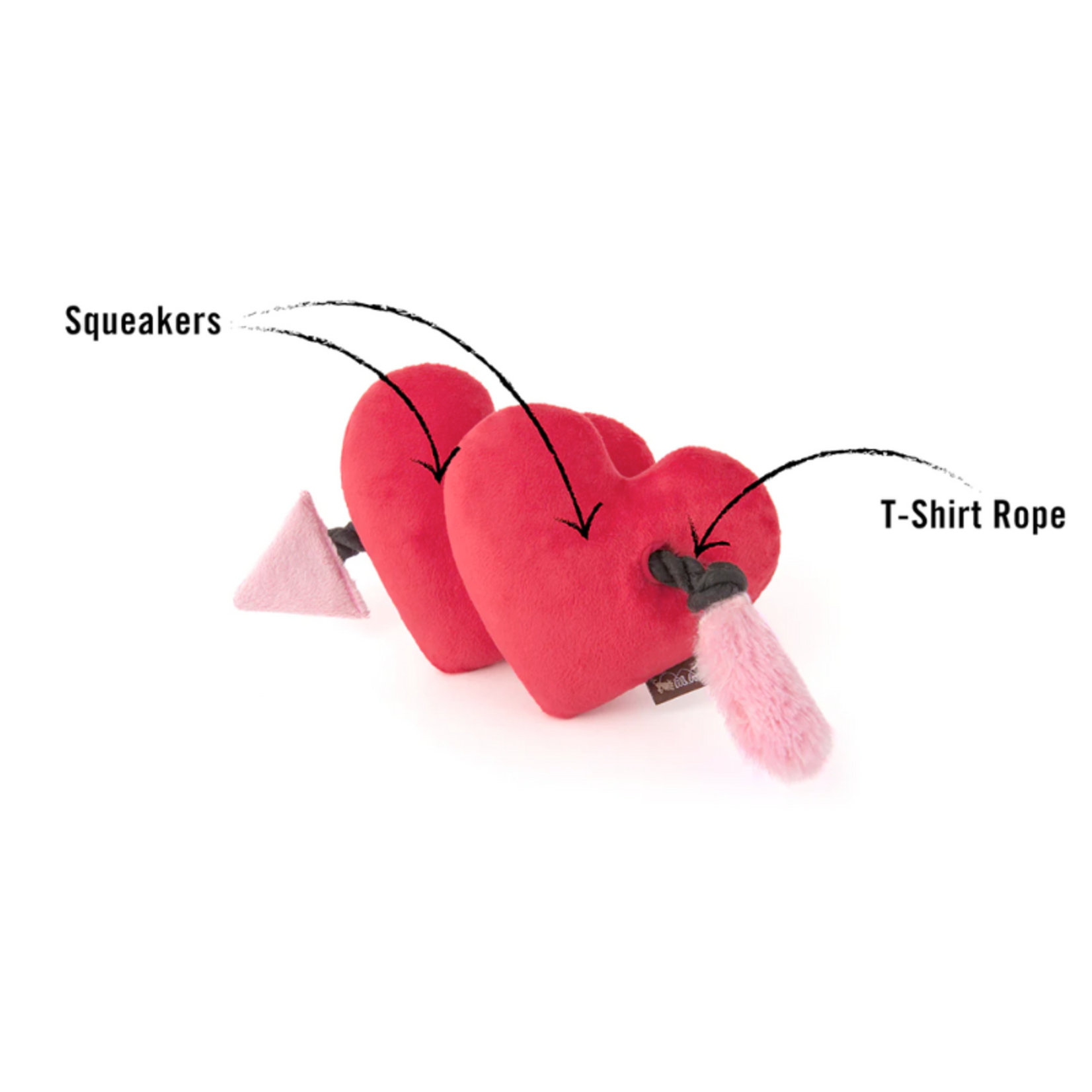 P.L.A.Y. Fur-Ever Hearts - Puppy Love Collection Dog Toy - P.L.A.Y.