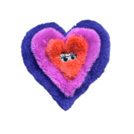 Cycle Dog Duraplush Heart - Plush Dog Toy - Cycle Dog