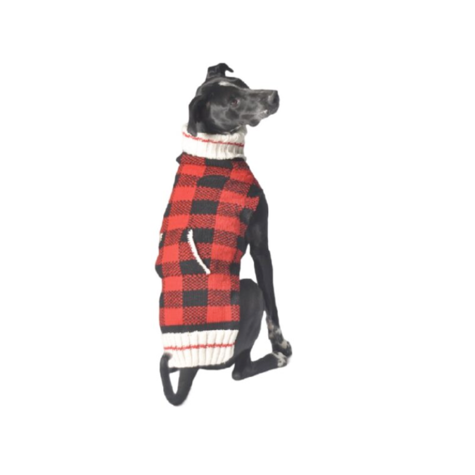 Chilly Dog Buffalo Plaid - Red & Black - Wool - Dog Sweater - Chilly Dog