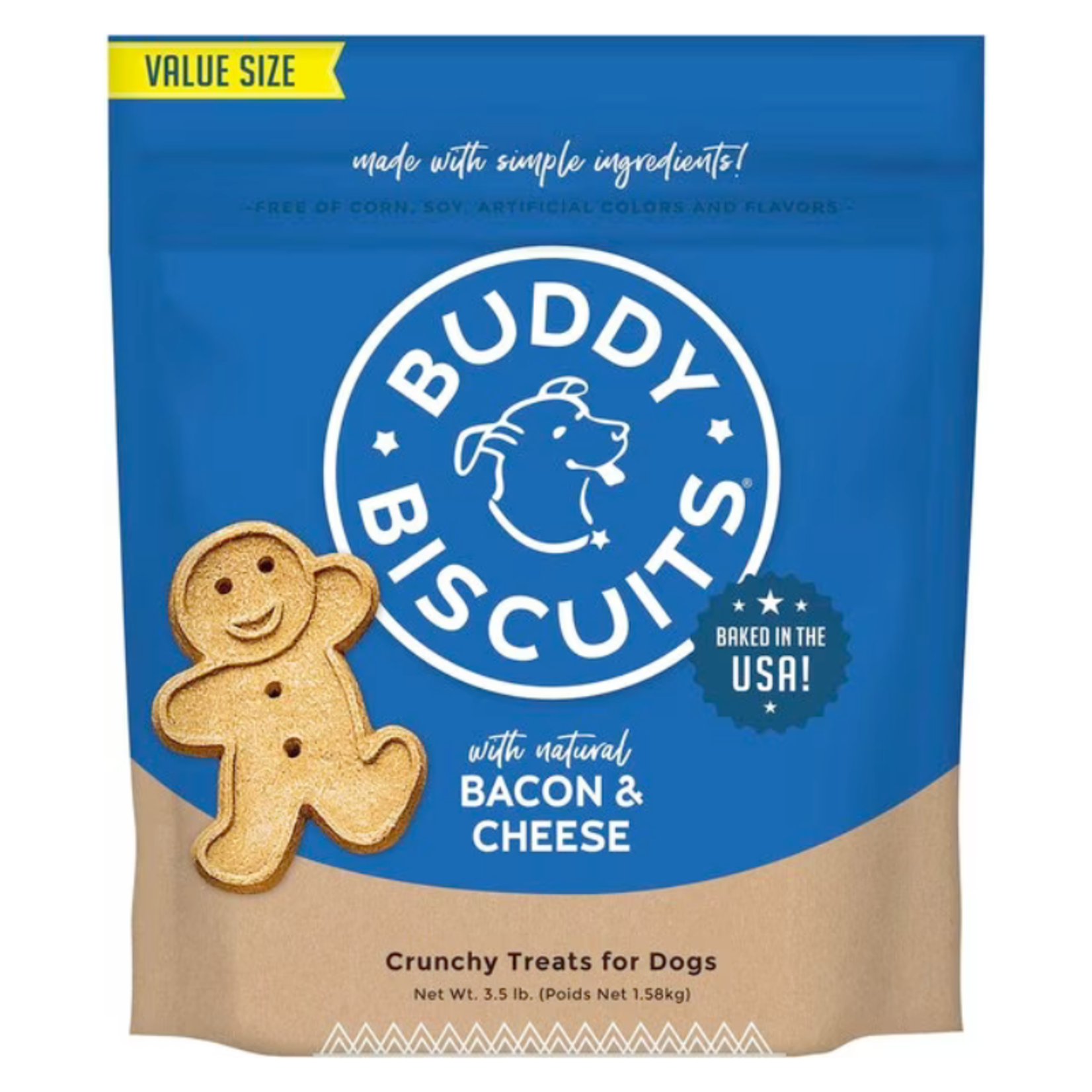 Cloud Star 3.5# - Bacon & Cheese - Crunchy Dog Treats - Buddy Biscuits - Cloud Star