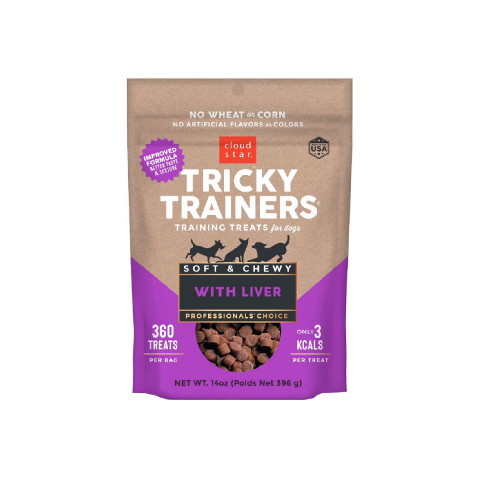 Cloud Star Pork Liver - Soft & Chewy Dog Treats - Tricky Trainers - Cloud Star