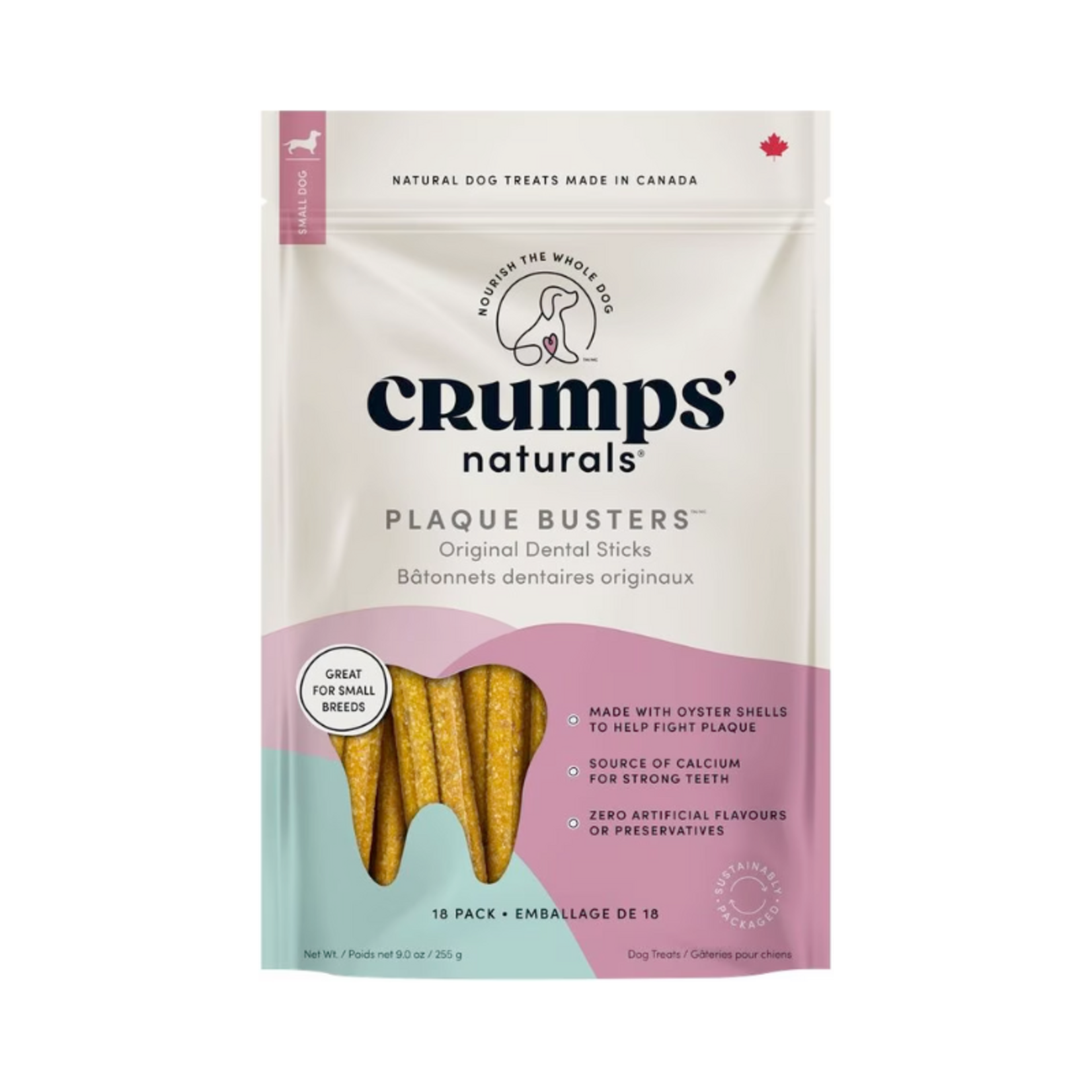Crumps Naturals 10 pack - 7” Dental Treats - Plaque Busters - Crumps Naturals