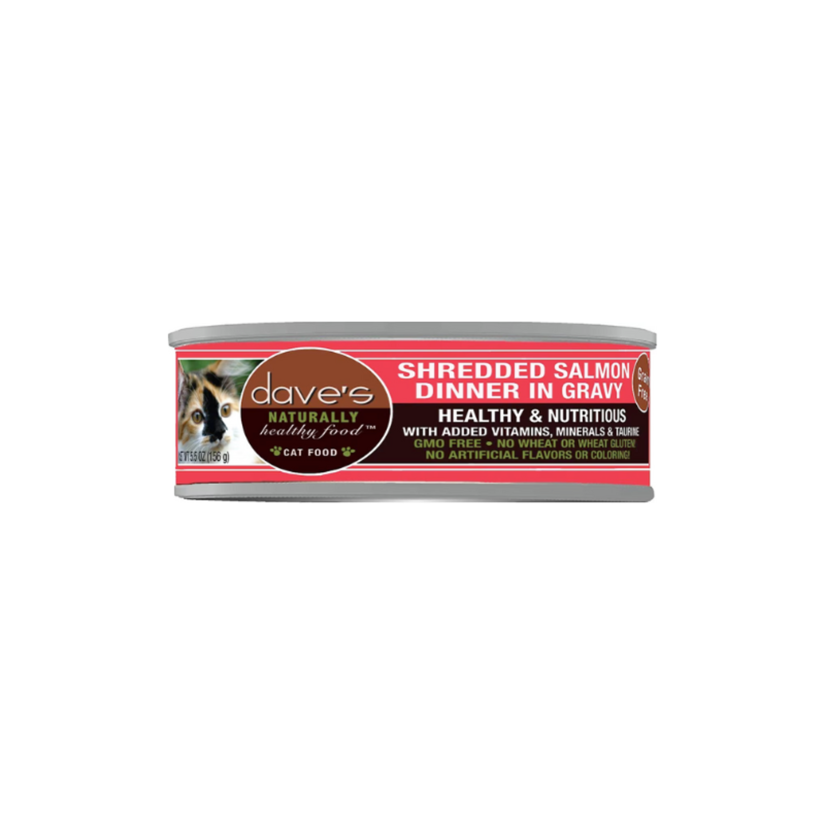 Dave's Pet Food 5.5 oz. - Shredded Salmon Dinner in Gravy - Dave’s Cat Food