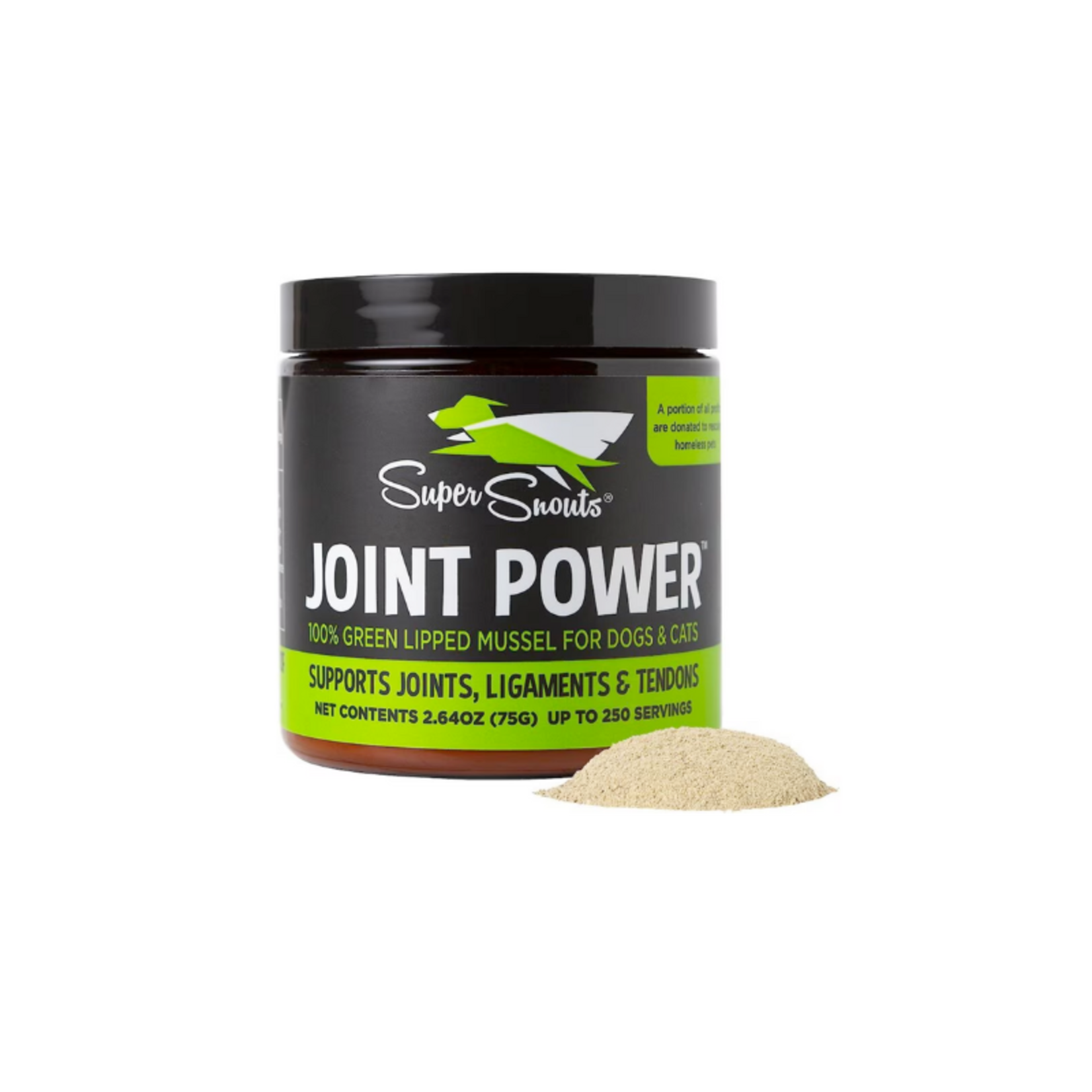 Diggin' Your Dog 2.64 oz. - Joint Power - Green Lipped Mussel Powder for Dogs & Cats - Super Snouts