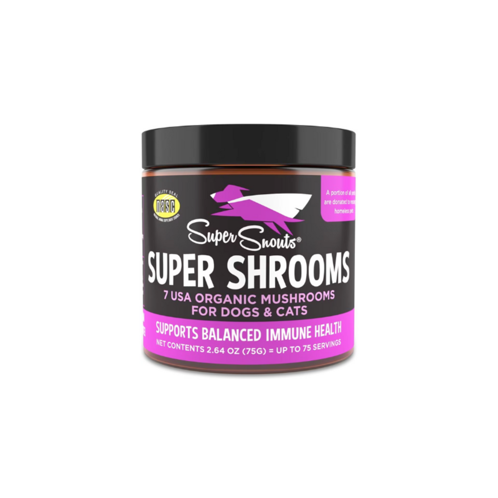 Super Snouts Hemp 2.64 oz. - Super Shrooms - Immune Support for Dogs & Cats - Super Snouts